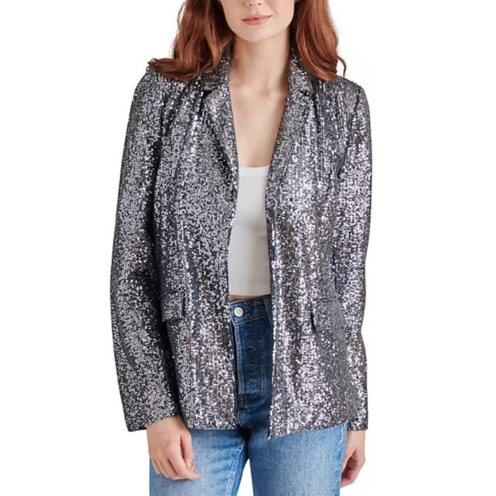 Steve Madden Payton Sequined Boyfriend Blazer NWT